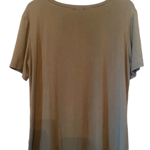 Piko 1988 Olive Green Bamboo Blend Short Sleeve Dress - Picture 8 of 12